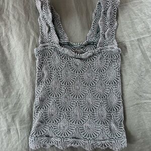 Free People Green Intimately Tank Top